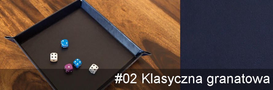 Tacka na kości (dice tray) - #02 Klasyczna granatowa